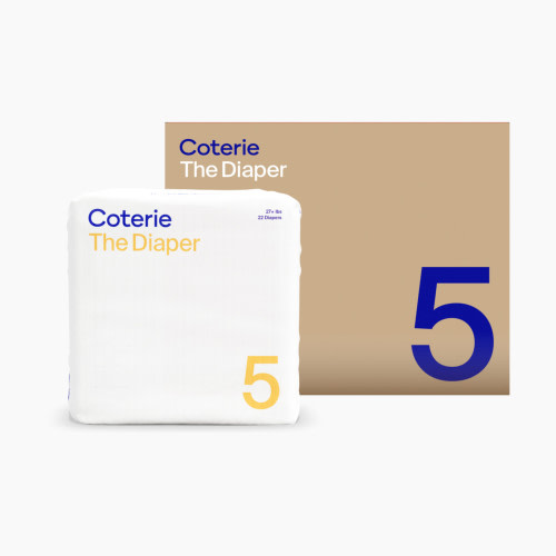Coterie Ultra Soft Diapers, Monthly Supply - Size 5, 132 Count