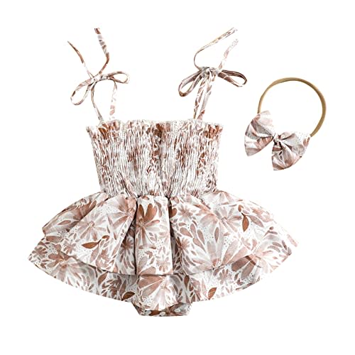 Baby Girls Summer Denim Romper Clothes Dress Newborn Onesie Sunsuit 3 6 9 12 18 Months One-Piece Jumpsuits Outfits