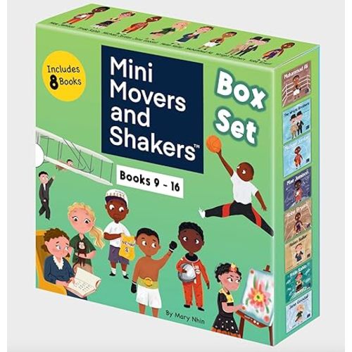 Mini Movers and Shakers 8 Book Box Set (Books 9-16: Michael Jordan, Frida Kahlo, Mae Jemison, The Wright Brothers, Muhammed Ali, Jane Goodall, Kobe Bryant, Helen Keller)