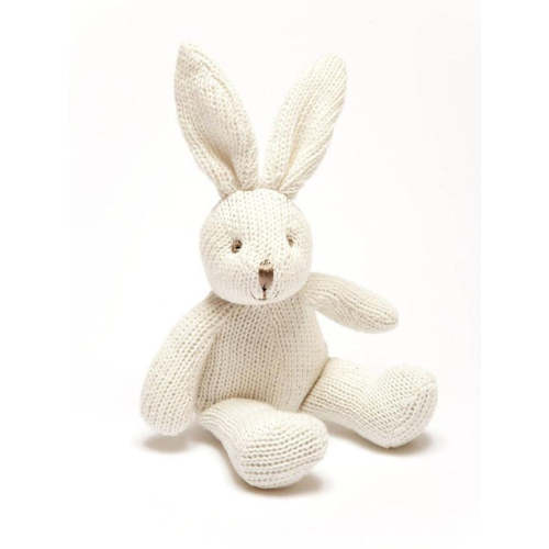 Organic Knitted Bunny Rattle