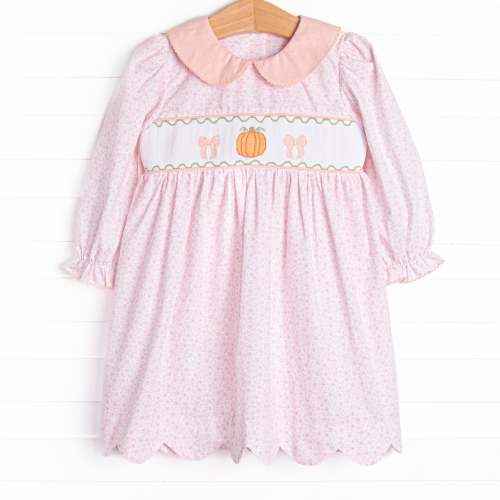 Pumpkin Pup Applique Ruffle Romper, Pink – Stitchy Fish