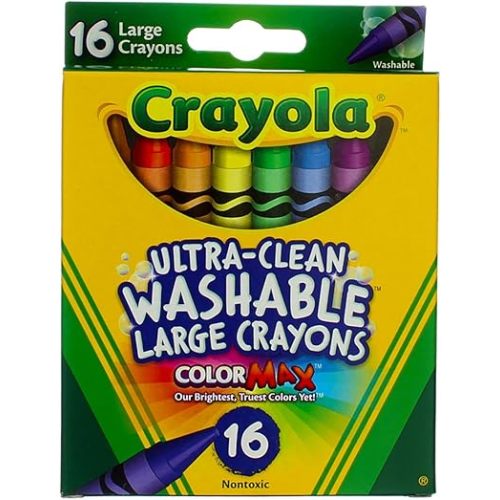 Crayola Large Washable Crayons 16 Pack - 2 Packs