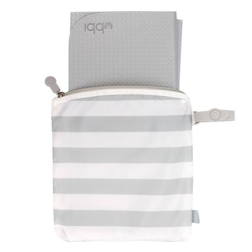 Ubbi On-The-Go Changing Mat + Bag - White: Travel Changing Pads, Solid Pattern, PVC Material