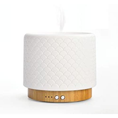 ZEIGGA LAB Essential Oil Diffuser 280ml Aromatherapy Diffuser for Large Room Small Humidifier with Sleep Mode-4 Timers, 3 Modes Lights, Auto-Off, No Beep