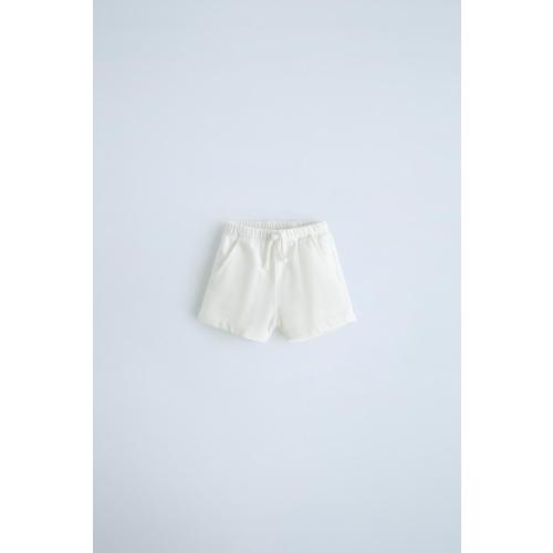 DRAWSTRING SHORTS - Oyster-white | ZARA United States