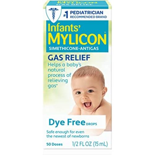 MYLICON Gas Relief Drops for Infants and Babies, Dye Free Formula, 0.5 Fluid Ounce