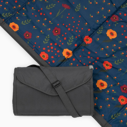 Outdoor Blanket - Midnight Poppy