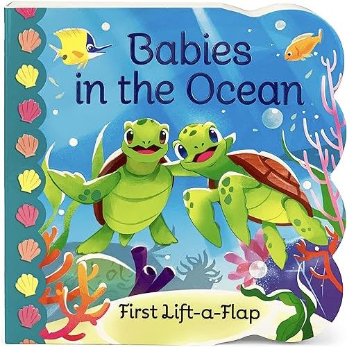 Babies in the Ocean- A First Lift-a-Flap Board Book for Babies and Toddlers (Babies Love) Board book – Lift the flap, July 14, 2020