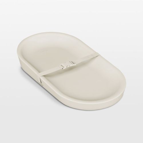 Lalo Oatmeal White Wipeable Baby Diaper Changing Pad
