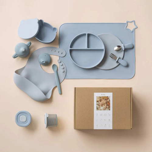 First Bites Gift Set (Ether/Sky Blue)