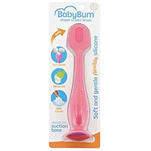 Baby Bum Brush, Original Diaper Rash Cream Applicator, Soft Flexible Silicone, Unique Gift, [Pink] - Pink SL
