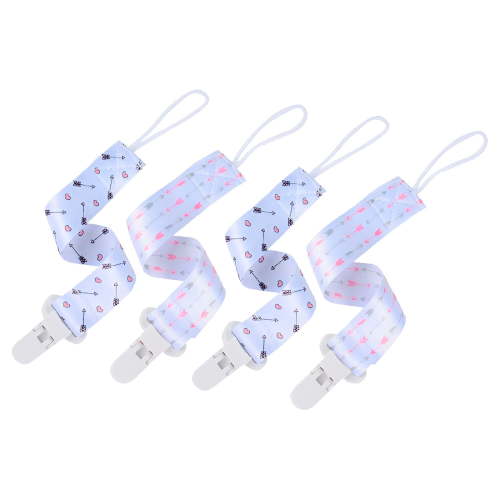 XIRQI 4Pcs Pacifier Clip,Multipurpose Use Pacifier Holder,Cute Leaf Shape Binky Clips