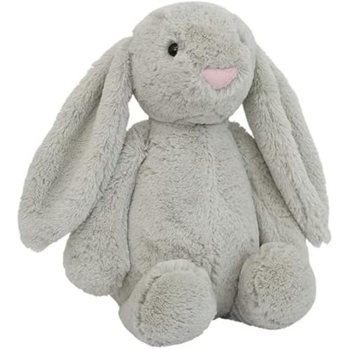 Soft Plush Bunnies Stuffed Animals 12/16/20 Inch Long Ear Bunny Rabbit Easter Cartoon Toy Dolls for Kids Children Birthday Gift (Gray, 12 inch)