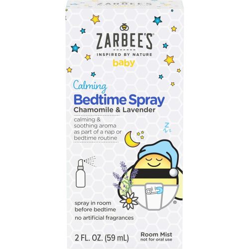Zarbee's Baby Sleep Spray; Calming Bedtime Spray with Natural Lavender and Chamomile to Help Infant Nighttime Routine; 2oz Bottle