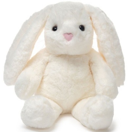 Bearington Nibbs The Stuffed Rabbit Plush, 15 Inch White Bunny Stuffed Animal, White Bunny