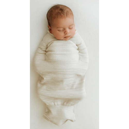 Bamboo Blend Beige Swaddle Sleep Sack – Swaddelini