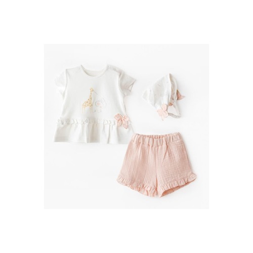 Love Family Giraffe Outfit Set, 6-9M- Only a few left
