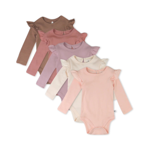 5-Pack Organic Cotton Long Sleeve Bodysuits | Honest Baby Clothing