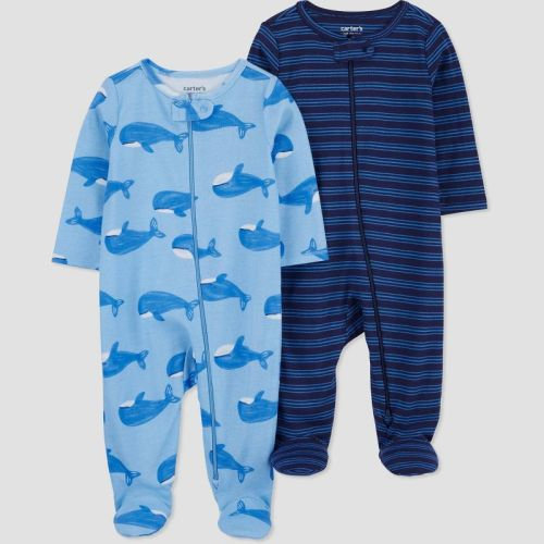 Carter's Just One You® Baby Boys' 2pk Sleep N' Play, Color: Navy Blue, Size: 3M