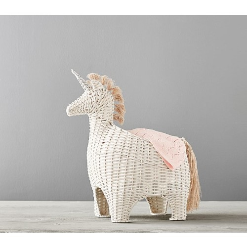 Unicorn Shaped Wicker Storage | Kids Storage | Pottery Barn Kids