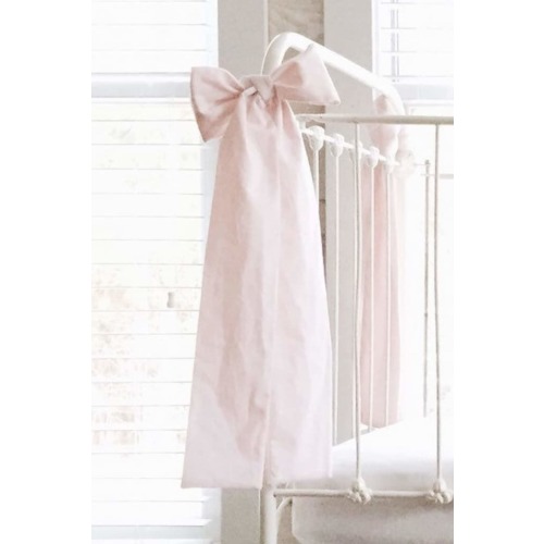 Baby Pink Large Crib Bow | High Cotton Textile