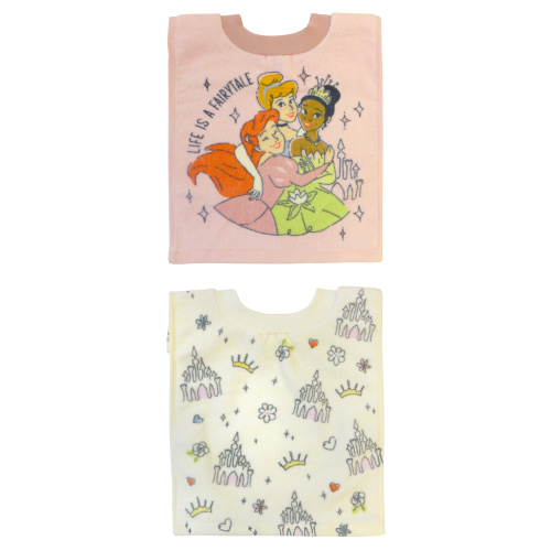 Disney Princess Girl 2 Pack Pullover Bib