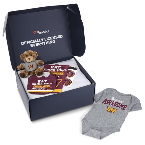Washington Commanders Fanatics Pack Baby Themed Gift Box - $65+ Value