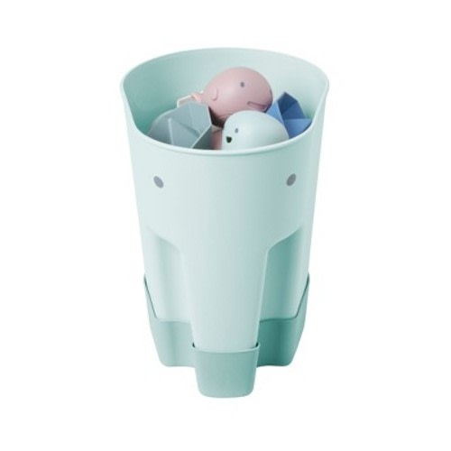 Shnuggle Ellie Bath Toy Drying Caddy | Freestanding Baby & Toddler Bath Toy Storage Eucalyptus