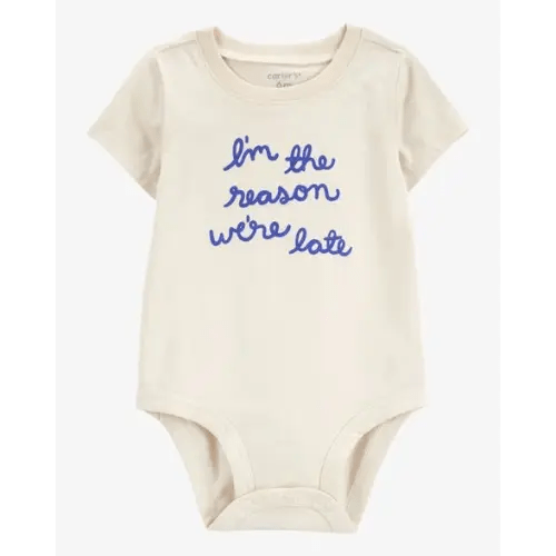 Baby Reason We're Late Short-Sleeve Bodysuit - Carter's | Carter's