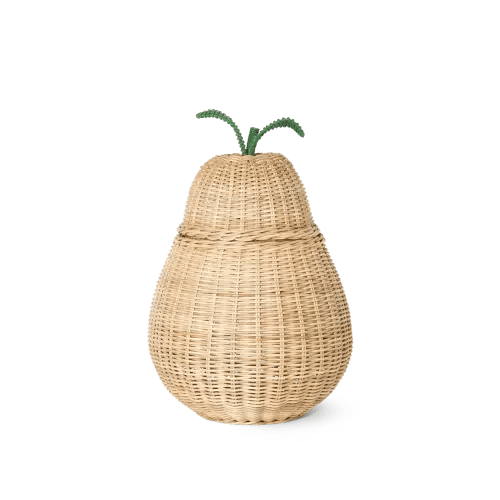 Wicker Pear Laundry Basket