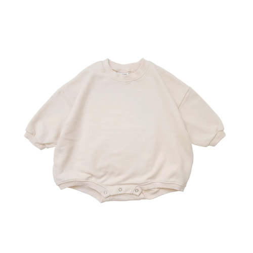 Baby Sweatshirt Romper (3-24m) - Cream – AT NOON STORE
