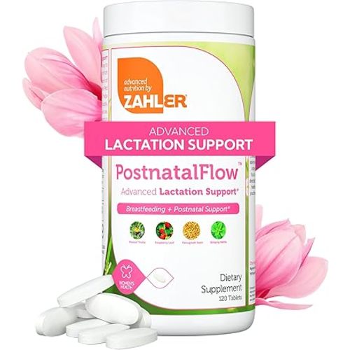 Zahler Postnatal Vitamins for Women - Breastfeeding Supplements for Moms - Lactation Supplement Support with Milk Thistle, Fenugreek, Raspberry Leaf - Non-GMO Kosher Postpartum Vitamins (120 Tablets)