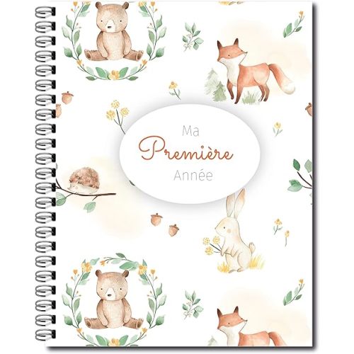 Livre de bébé "Ma Première Année" (Animaux de la forêt)