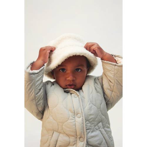 WOOL-BLEND TEDDY FLEECE BUCKET HAT