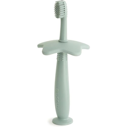 mushie Star Toddler Training Toothbrush (Cambridge Blue)