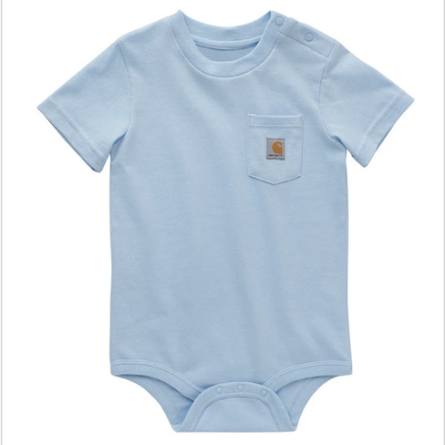 Carhartt Kids' Short-Sleeve Pocket Bodysuit (3M, 6M, or 9M)