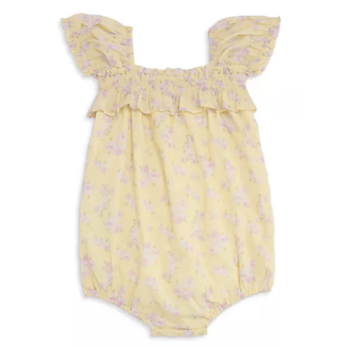 Girls' Carlita Pinafore Bodysuit - Baby 3-6M Lemon Spritz