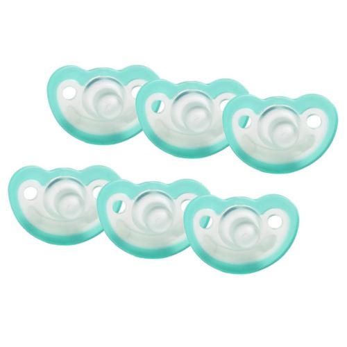 JollyPop 0-3 Months Pacifier 6 Pack Unscented - Teal