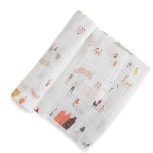 Organic Cotton Muslin Swaddle - Explore the World