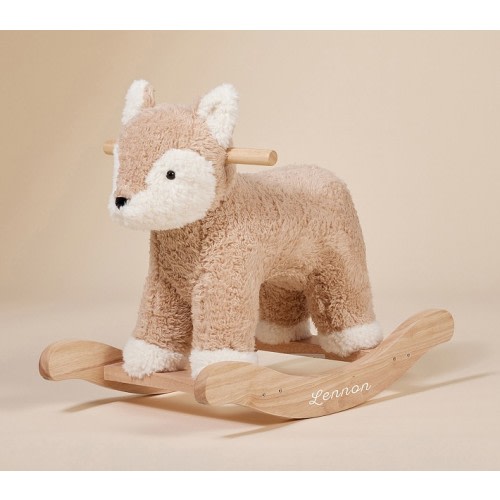 Sherpa Fox Plush Nursery Rocker
