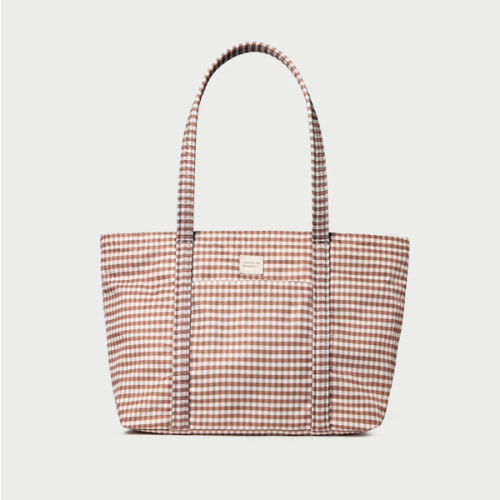 Loeffler Randall Mira Brown Gingham Everyday Tote