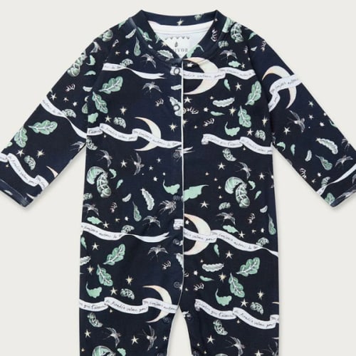 Bird of paradise Organic Cotton Babygrow – Forivor