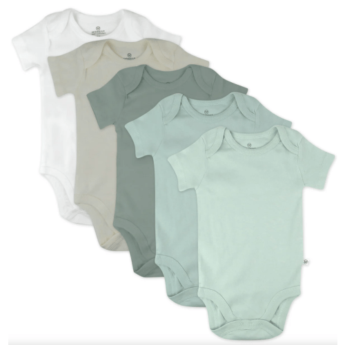 5-Pack Organic Cotton Short Sleeve Bodysuits | Honest Baby Clothing
