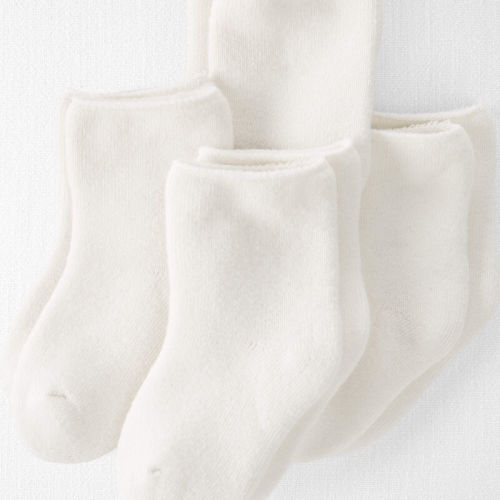 White Baby 4-Pack No Slip Socks | Carter’s Oshkosh Canada