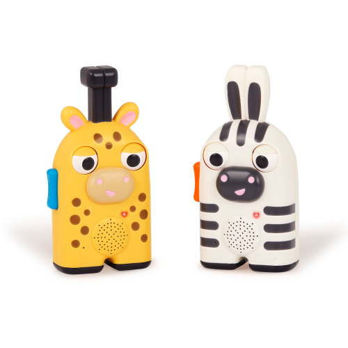 Battat Adventure Talkies Zebra Giraffe Kids Walkie Talkies, Toddler and Preschool Toys