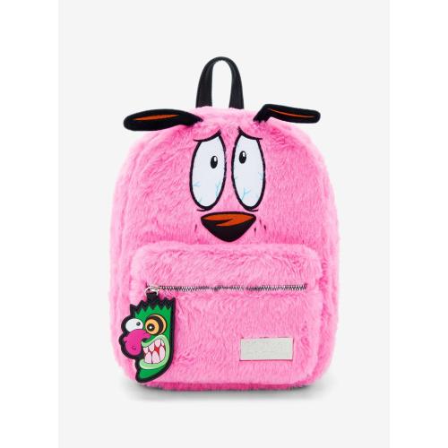 Courage The Cowardly Dog Fuzzy Mini Backpack