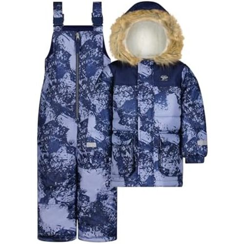 OshKosh B'Gosh boys Ski Jacket and Snowbib Snowsuit Set