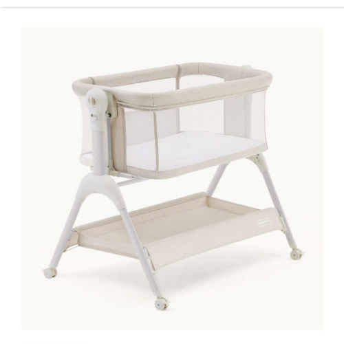 HARPPA Cuddly Sway | 3-in-1 Rocking Baby Bassinet & Bedside Sleeper with Anti-Reflux Mattress for Newborns | Attaches to Bed, Adjustable Height, Tool-Free Setup, Portable Wheels, CPSC Certified, Gentle Rocking Motion | Ideal for Infants, Safe Co-Sleeping