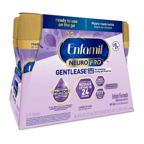 Enfamil Gentlease Ready To Use Bottles - 8 Fl Oz Each/6ct