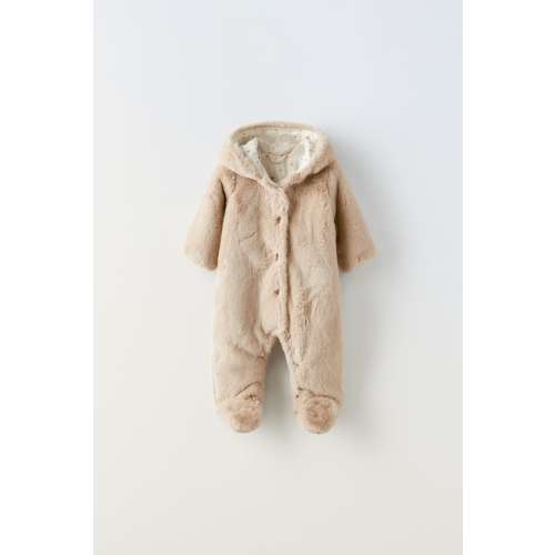 DETAILSFAUX FUR ROMPERFAUX FUR ROMPERGARTER STITCH KNIT OVERCOAT